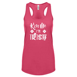 Racerback Kiss Me I'm Irish Womens Tank Top