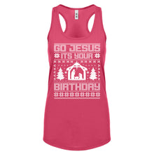 Racerback Go Jesus Its Your Birthday Womens Tank Top