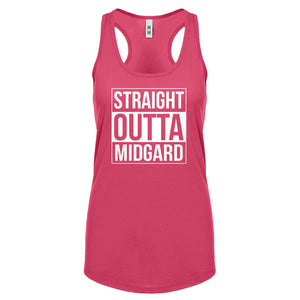 Racerback Straight Outta Midgard Womens Tank Top