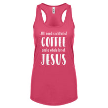 Lil Bit Coffee Whole Lotta Jesus Womens Racerback Tank Top