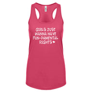 Racerback Girls Wanna Have Fundamental Rights Womens Tank Top