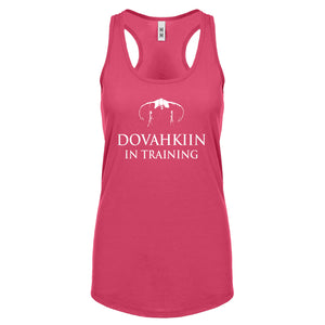 Dovahkiin in Training Womens Racerback Tank Top