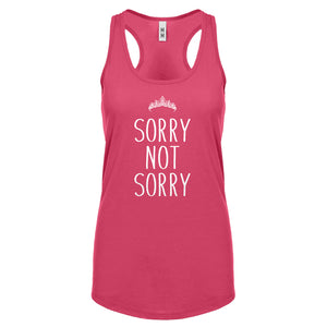 Racerback Sorry Not Sorry Womens Tank Top