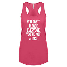 Racerback Youre not a Taco Womens Tank Top