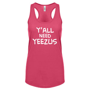 Racerback Yall Need Yeezus Womens Tank Top