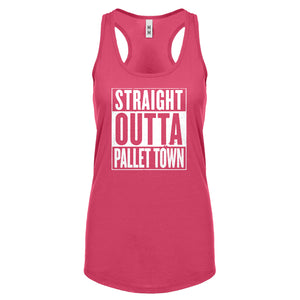 Racerback Straight Outta Pallet Town Womens Tank Top