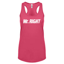 Racerback Mr. Right Womens Tank Top
