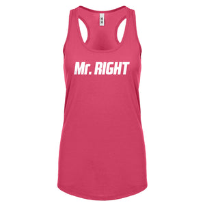 Racerback Mr. Right Womens Tank Top