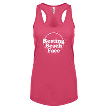 Resting Beach Face Womens Racerback Tank Top