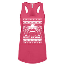 Racerback Feliz Navidad Womens Tank Top