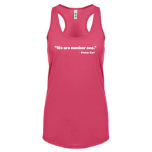 We are Number One Womens Racerback Tank Top