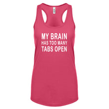 Racerback Too Many Tabs Open Womens Tank Top