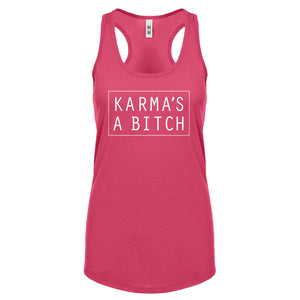 Racerback Karma's a Bitch Womens Tank Top