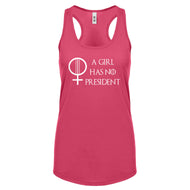 Racerback A Girl Has No President Womens Tank Top