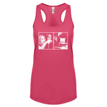 Woman Yelling at Cat Meme Womens Racerback Tank Top