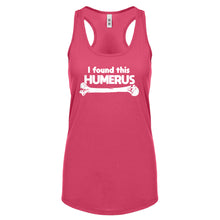 I Found this Humerus Womens Racerback Tank Top
