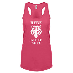 Here Kitty Kitty Womens Racerback Tank Top
