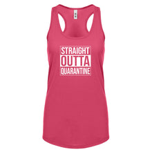 Straight Outta Quarantine Womens Racerback Tank Top