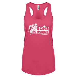 Racerback Gone Fishin Womens Tank Top