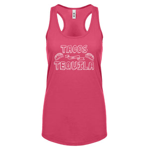 Racerback Tacos and Tequila Womens Tank Top