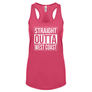 Straight Outta West Coast Womens Racerback Tank Top
