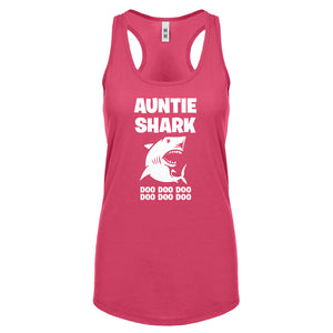 Auntie Shark Womens Racerback Tank Top