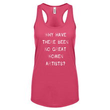 Racerback No Great Women Artists Womens Tank Top