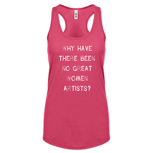 Racerback No Great Women Artists Womens Tank Top