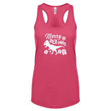 Merry Rex-Mas Womens Racerback Tank Top