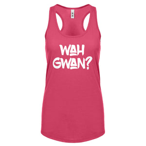 Wah Gwan? Womens Racerback Tank Top