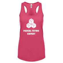 Parcel Tetris Expert Womens Racerback Tank Top