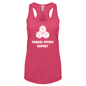 Parcel Tetris Expert Womens Racerback Tank Top