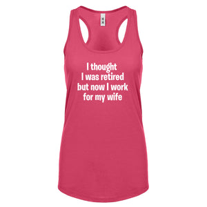 I Thought I was Retired Womens Racerback Tank Top