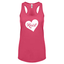 Racerback Resist Heart Womens Tank Top