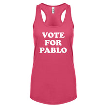 Racerback Vote for Pablo Womens Tank Top