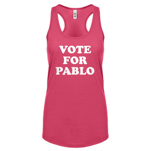 Racerback Vote for Pablo Womens Tank Top