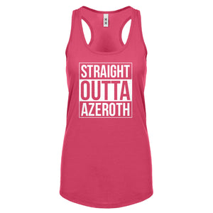 Straight Outta Azeroth Womens Racerback Tank Top