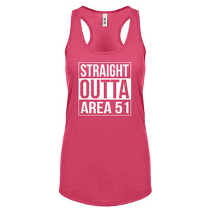 Straight Outta Area 51 Womens Racerback Tank Top