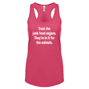 Junk Food Vegans Womens Racerback Tank Top