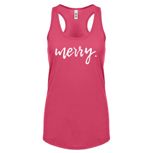 Merry. Womens Racerback Tank Top