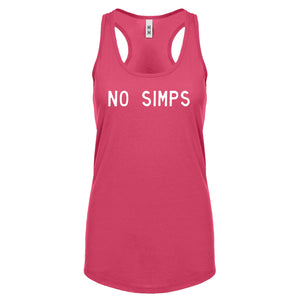No Simps Womens Racerback Tank Top