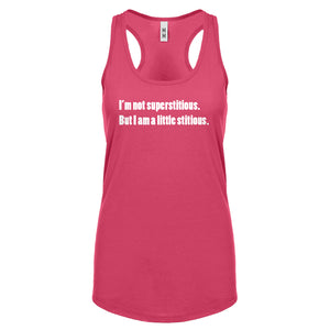 I'm not superstitious Womens Racerback Tank Top