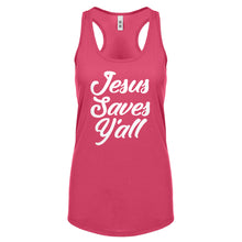 Jesus Saves Yall Womens Racerback Tank Top