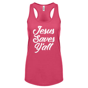 Jesus Saves Yall Womens Racerback Tank Top