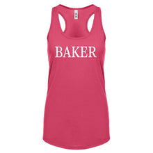 BAKER Womens Racerback Tank Top