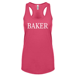 BAKER Womens Racerback Tank Top