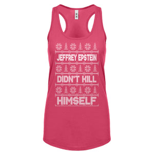 Jeffrey Epstein Ugly Christmas Sweater Womens Racerback Tank Top