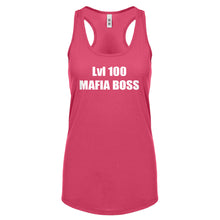 Lvl 100 Mafia Boss Womens Racerback Tank Top
