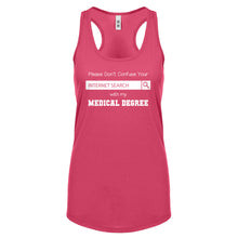 Don't Confuse Your Search Womens Racerback Tank Top
