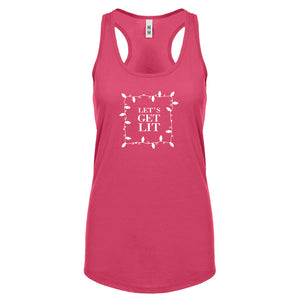 Lets Get Lit Womens Racerback Tank Top